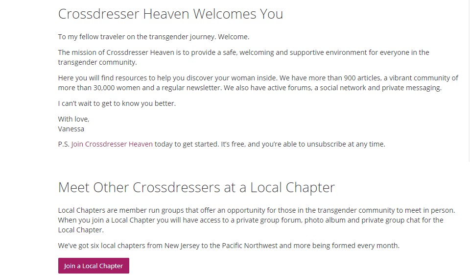 Crossdresser Heaven Review: Great Dating Site?