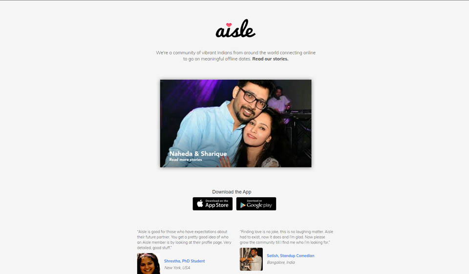 Aisle Review: A Great Dating Site